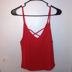 Red tank top